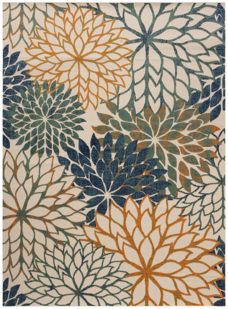 Nourison Aloha ALH05 Blue Green Area Rug main image