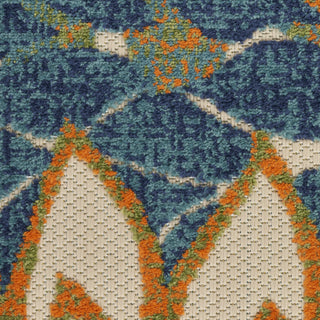 Nourison Aloha ALH05 Blue Green Area Rug Swatch Image