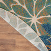 Nourison Aloha ALH05 Blue Green Area Rug Corner Image