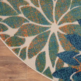Nourison Aloha ALH05 Blue Green Area Rug Detail Image