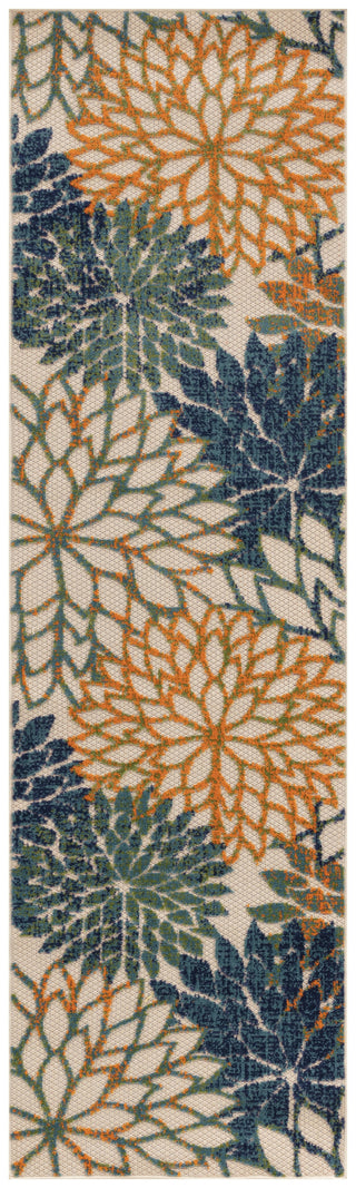 Nourison Aloha ALH05 Blue Green Area Rug Main Image