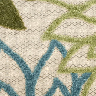 Nourison Aloha ALH05 Green Multicolor Area Rug Swatch Image