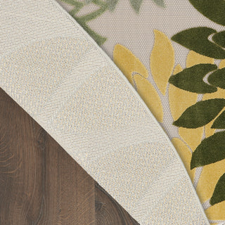 Nourison Aloha ALH05 Green Multicolor Area Rug Corner Image