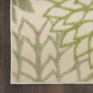 Nourison Aloha ALH05 Ivory Green Area Rug Detail Image