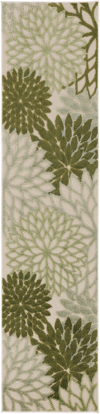 Nourison Aloha ALH05 Ivory Green Area Rug Main Image