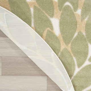 Nourison Aloha ALH05 Ivory Multicolor Area Rug Corner Image