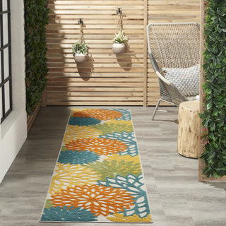 Nourison Aloha ALH05 Turquoise Multicolor Area Rug Texture Image