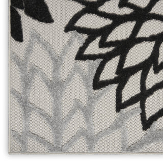 Nourison Aloha ALH05 Black White Area Rug 