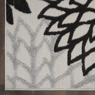 Nourison Aloha ALH05 Black White Area Rug 