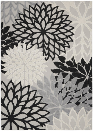 Nourison Aloha ALH05 Black White Area Rug 