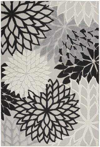 Nourison Aloha ALH05 Black White Area Rug 