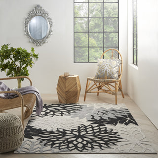 Nourison Aloha ALH05 Black White Area Rug 