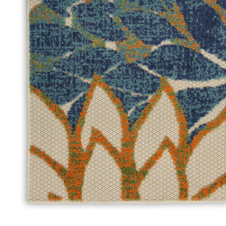 Nourison Aloha ALH05 Blue Green Area Rug 