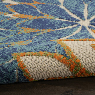Nourison Aloha ALH05 Blue Green Area Rug 