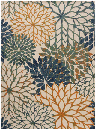 Nourison Aloha ALH05 Blue Green Area Rug 