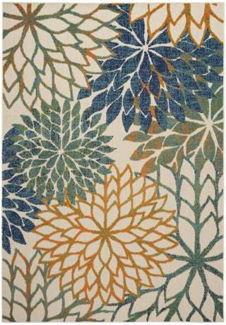 Nourison Aloha ALH05 Blue Green Area Rug 