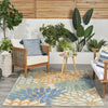 Nourison Aloha ALH05 Blue Green Area Rug 
