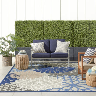 Aloha ALH05 Blue/Multicolor Area Rug by Nourison 