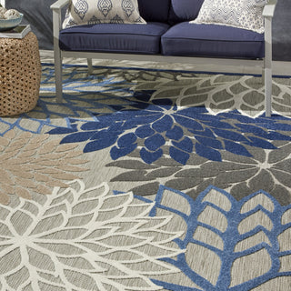 Aloha ALH05 Blue/Multicolor Area Rug by Nourison 