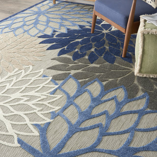 Aloha ALH05 Blue/Multicolor Area Rug by Nourison 