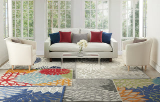 Aloha ALH05 Blue/Multicolor Area Rug by Nourison 