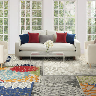Aloha ALH05 Blue/Multicolor Area Rug by Nourison 