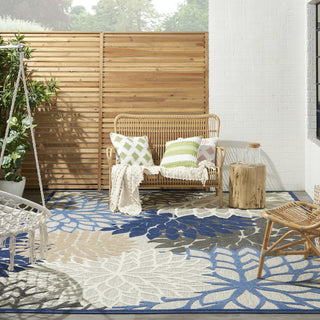 Aloha ALH05 Blue/Multicolor Area Rug by Nourison 