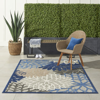 Aloha ALH05 Blue/Multicolor Area Rug by Nourison 
