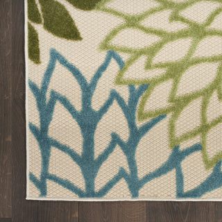 Nourison Aloha ALH05 Green Multicolor Area Rug 