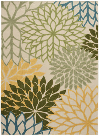 Nourison Aloha ALH05 Green Multicolor Area Rug 