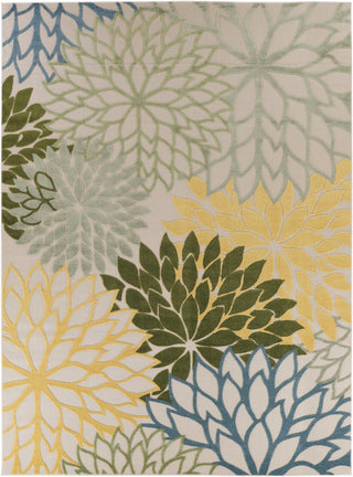 Nourison Aloha ALH05 Green Multicolor Area Rug 