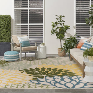 Nourison Aloha ALH05 Green Multicolor Area Rug 
