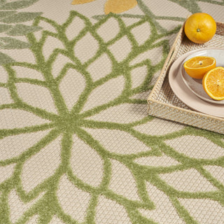 Nourison Aloha ALH05 Green Multicolor Area Rug 