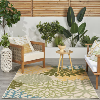 Nourison Aloha ALH05 Green Multicolor Area Rug 