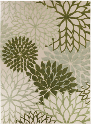 Nourison Aloha ALH05 Ivory Green Area Rug 
