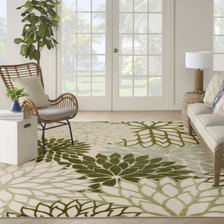 Nourison Aloha ALH05 Ivory Green Area Rug 