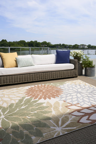 Nourison Aloha ALH05 Ivory Multicolor Area Rug 