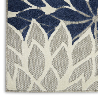 Nourison Aloha ALH05 Ivory/Navy Area Rug 
