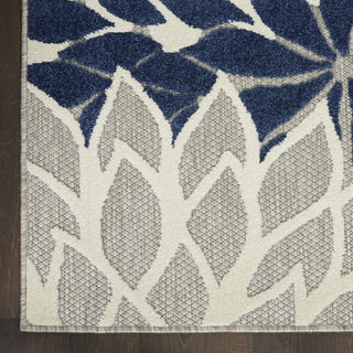 Nourison Aloha ALH05 Ivory/Navy Area Rug 