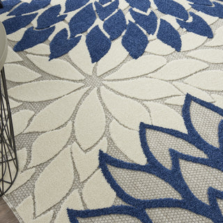 Nourison Aloha ALH05 Ivory/Navy Area Rug 