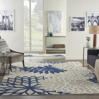 Nourison Aloha ALH05 Ivory/Navy Area Rug 