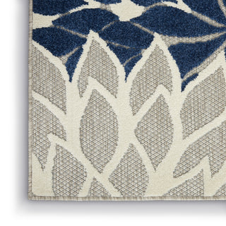 Nourison Aloha ALH05 Ivory/Navy Area Rug 