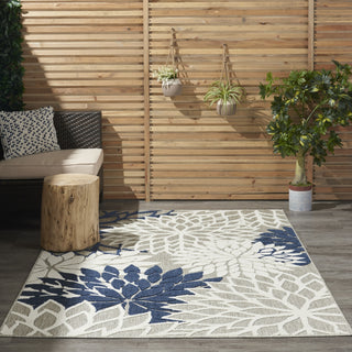 Nourison Aloha ALH05 Ivory/Navy Area Rug 