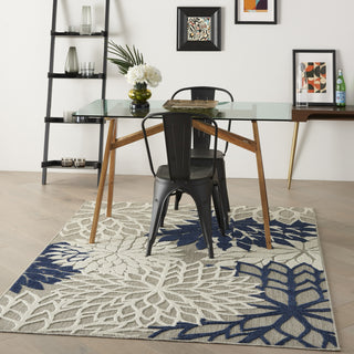 Nourison Aloha ALH05 Ivory/Navy Area Rug 
