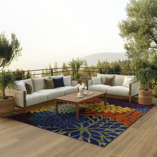 Nourison Aloha ALH05 Navy Multicolor Area Rug 