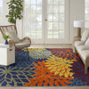 Nourison Aloha ALH05 Navy Multicolor Area Rug 