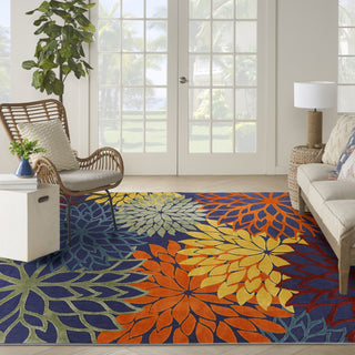 Nourison Aloha ALH05 Navy Multicolor Area Rug 