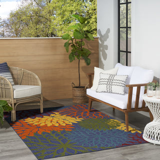 Nourison Aloha ALH05 Navy Multicolor Area Rug 