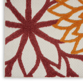 Nourison Aloha ALH05 Red Multi Colored Area Rug 