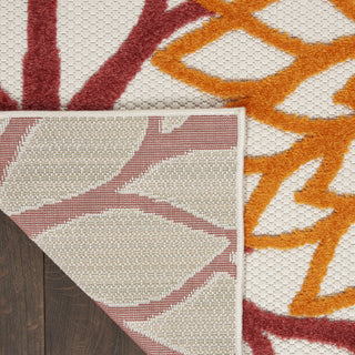 Nourison Aloha ALH05 Red Multi Colored Area Rug 